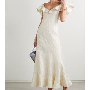 Agua by Agua Bendita Izote Flora Linen Maxi Dress - NWT